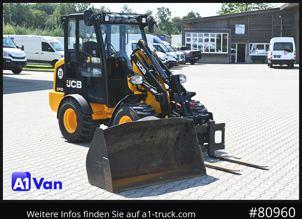 JCB JCB 403 SP Radlader, Palletengabel, Kabine, Zusatzhydraulik - Chargeuse sur pneus: photos 1 JCB JCB 403 SP Radlader, Palletengabel, Kabine, Zusatzhydraulik - Chargeuse sur pneus: photos 1