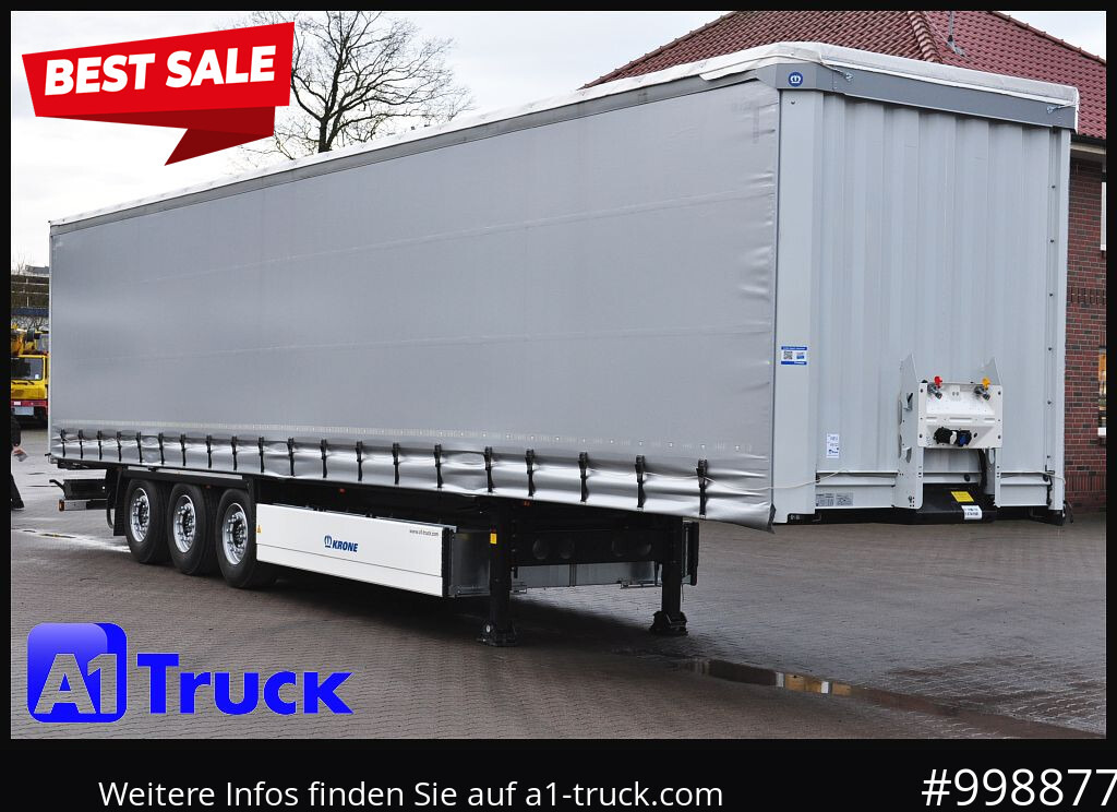 KRONE 5 x SD Tautliner, mit TPMS, NEU, sofort verfügbar, - Semi-remorque rideaux coulissants: photos 1 KRONE 5 x SD Tautliner, mit TPMS, NEU, sofort verfügbar, - Semi-remorque rideaux coulissants: photos 1