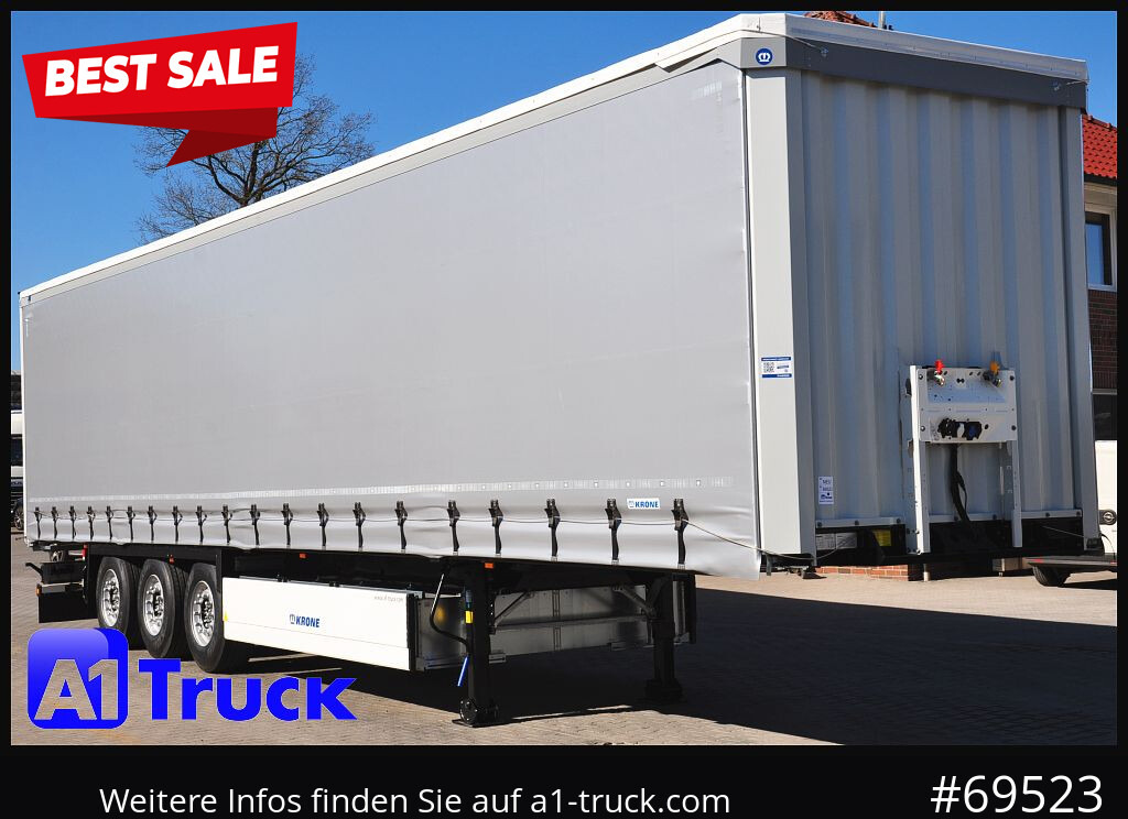 KRONE 5 x SD Tautliner, mit TPMS, NEU, sofort verfügbar, - Semi-remorque rideaux coulissants: photos 1 KRONE 5 x SD Tautliner, mit TPMS, NEU, sofort verfügbar, - Semi-remorque rideaux coulissants: photos 1