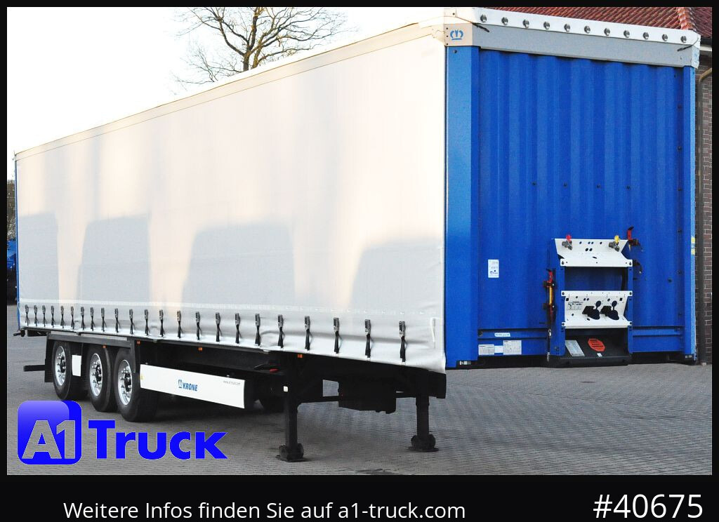 KRONE SD 27, Staplerhalterung, Liftachse, Lenkachse - Semi-remorque rideaux coulissants: photos 1 KRONE SD 27, Staplerhalterung, Liftachse, Lenkachse - Semi-remorque rideaux coulissants: photos 1