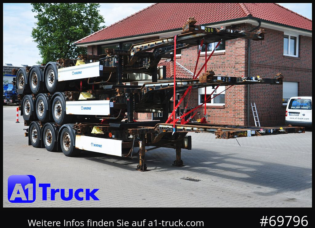 KRONE SDC, Containerchassis, 3 erPaket, 2x20/30/40 - Semi-remorque porte-conteneur/ Caisse mobile: photos 1 KRONE SDC, Containerchassis, 3 erPaket, 2x20/30/40 - Semi-remorque porte-conteneur/ Caisse mobile: photos 1