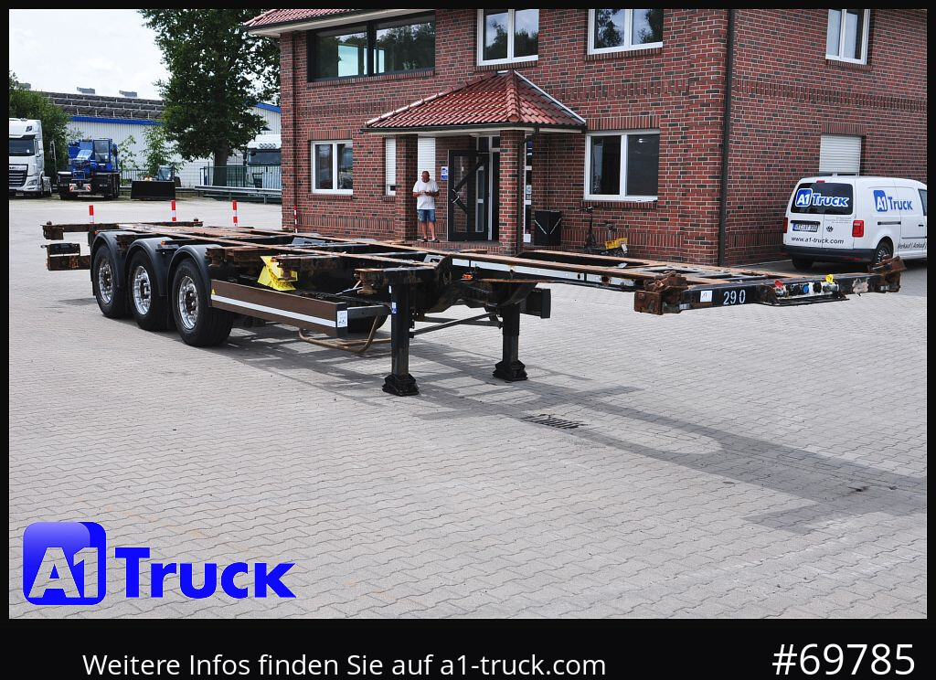 KRONE SDC, Lift SAF, 2x20/30/40 - Semi-remorque porte-conteneur/ Caisse mobile: photos 1 KRONE SDC, Lift SAF, 2x20/30/40 - Semi-remorque porte-conteneur/ Caisse mobile: photos 1