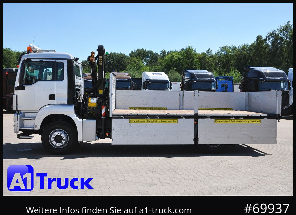 MAN TGS 18,400 LL, PK12.502 Funk, - Camion grue, Camion plateau: photos 3 MAN TGS 18,400 LL, PK12.502 Funk, - Camion grue, Camion plateau: photos 3