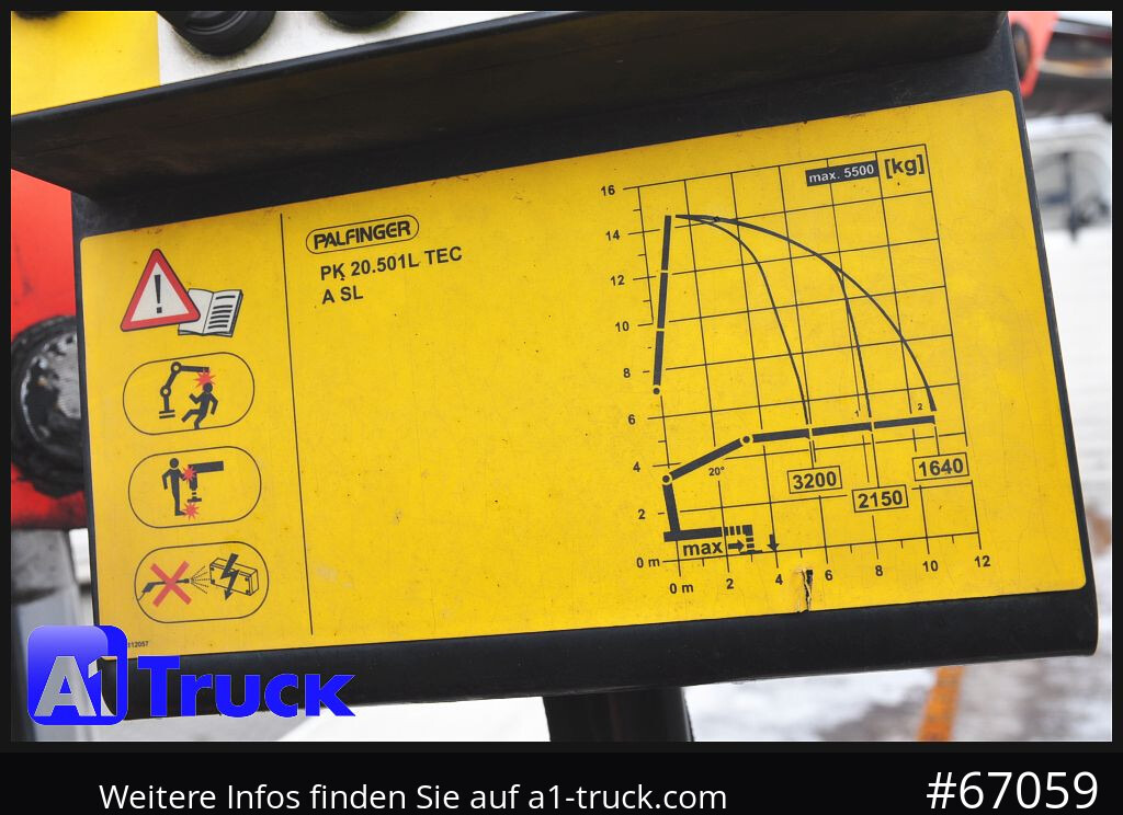 MAN TGS 26.440, Kran PK20.501L Lenkachse, - Camion plateau, Camion grue: photos 2 MAN TGS 26.440, Kran PK20.501L Lenkachse, - Camion plateau, Camion grue: photos 2