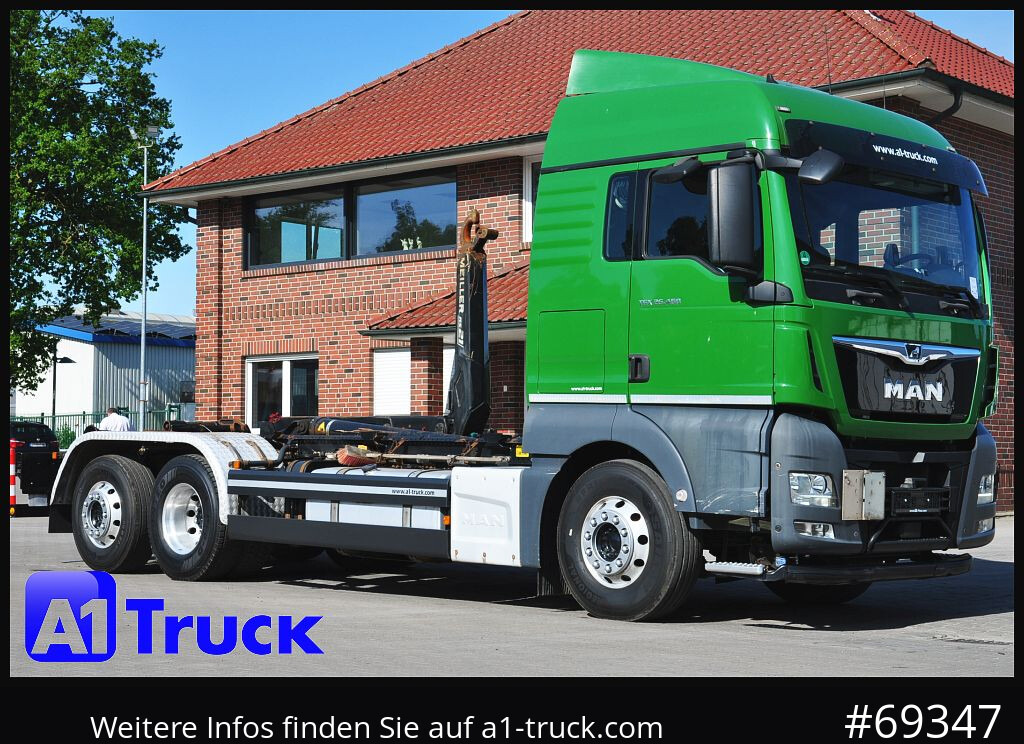 MAN TGX 26.460 XLX BL 6x2, Meiller, Funk - Camion ampliroll: photos 1 MAN TGX 26.460 XLX BL 6x2, Meiller, Funk - Camion ampliroll: photos 1