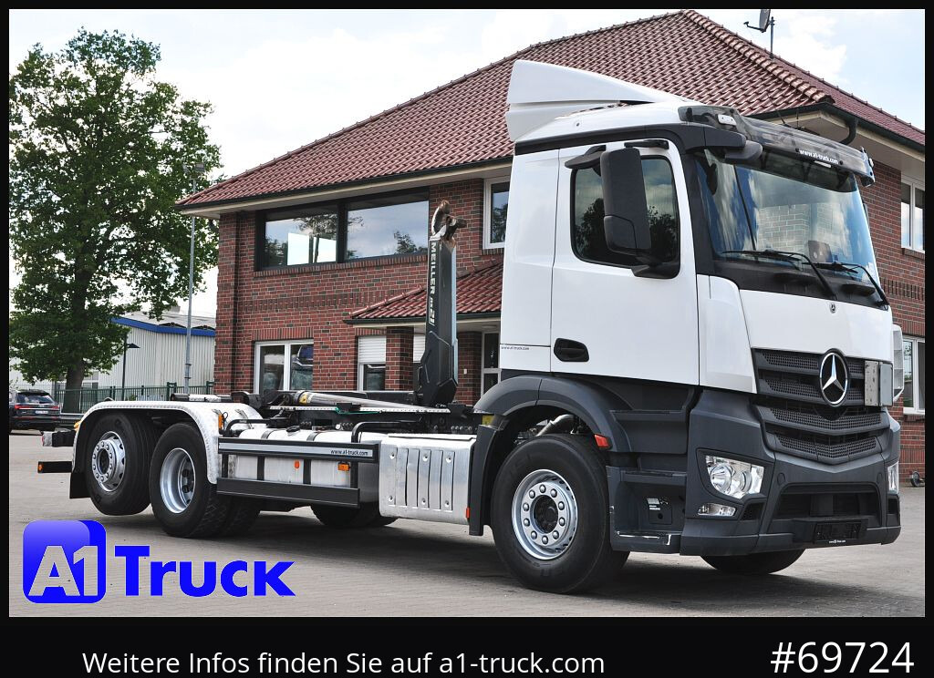MERCEDES-BENZ Antos 2642, Meiller, Lift-Lenkachse, - Camion ampliroll: photos 1 MERCEDES-BENZ Antos 2642, Meiller, Lift-Lenkachse, - Camion ampliroll: photos 1
