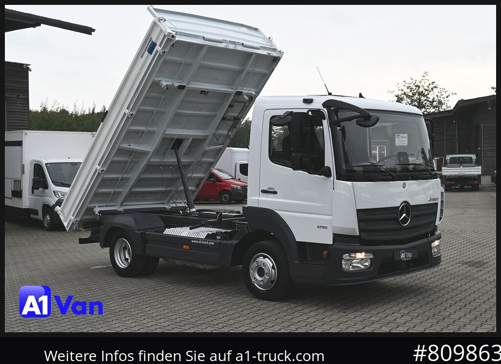MERCEDES-BENZ Atego 816 Kipper, Ahk,Klima, Meiller, 3-Sitzer - Camion benne: photos 1 MERCEDES-BENZ Atego 816 Kipper, Ahk,Klima, Meiller, 3-Sitzer - Camion benne: photos 1