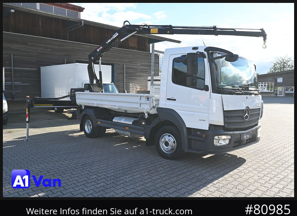 MERCEDES-BENZ Atego 816 Kipper Kran, Hiab, AHK, Klima - Véhicule utilitaire benne: photos 1 MERCEDES-BENZ Atego 816 Kipper Kran, Hiab, AHK, Klima - Véhicule utilitaire benne: photos 1