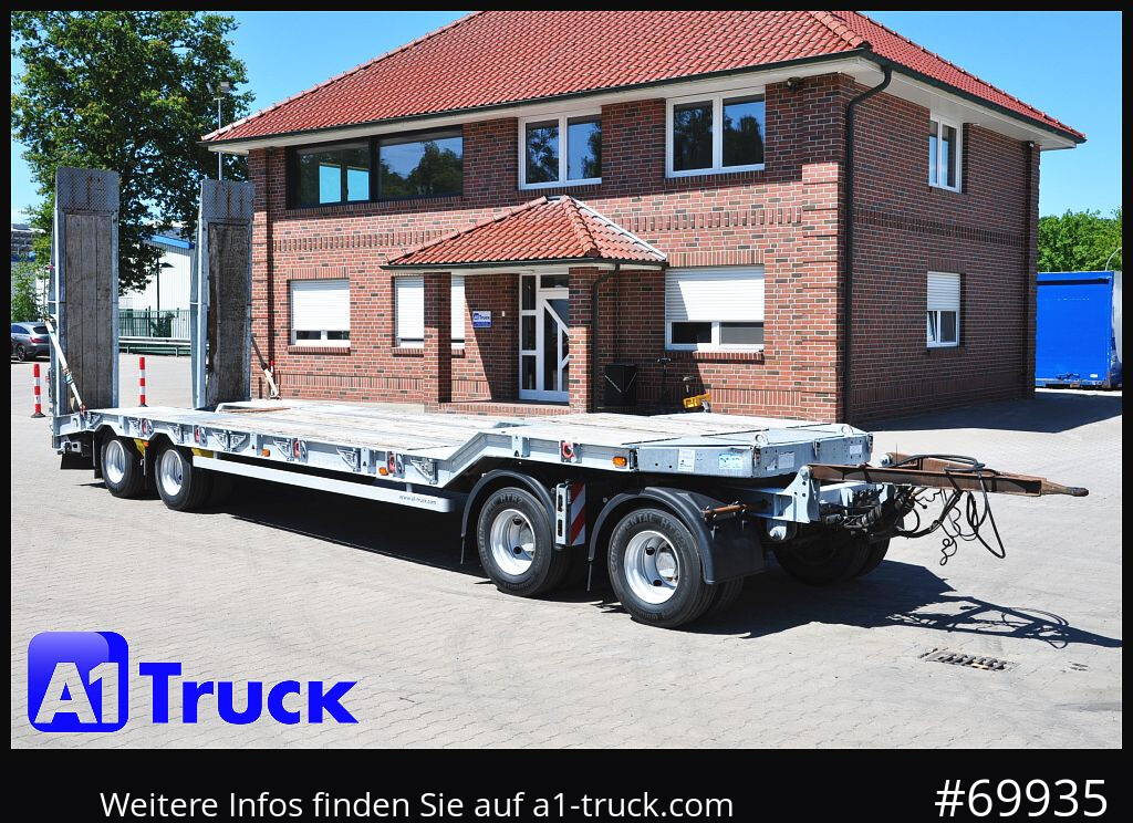 MUELLER-MITTELTAL T4 Profi, 4 achs Tieflader, hydr. Rampen, - Remorque porte-engin surbaissée: photos 1 MUELLER-MITTELTAL T4 Profi, 4 achs Tieflader, hydr. Rampen, - Remorque porte-engin surbaissée: photos 1