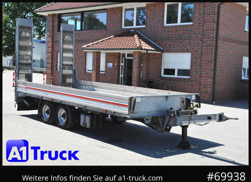 MUELLER-MITTELTAL Tandem Tieflader 11,9t. Rampen, L6,2m, - Remorque porte-engin surbaissée: photos 1 MUELLER-MITTELTAL Tandem Tieflader 11,9t. Rampen, L6,2m, - Remorque porte-engin surbaissée: photos 1
