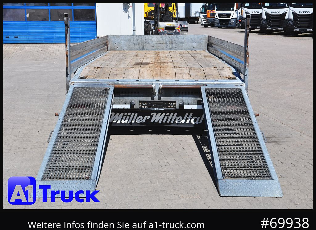 MUELLER-MITTELTAL Tandem Tieflader 11,9t. Rampen, L6,2m, - Remorque porte-engin surbaissée: photos 2 MUELLER-MITTELTAL Tandem Tieflader 11,9t. Rampen, L6,2m, - Remorque porte-engin surbaissée: photos 2