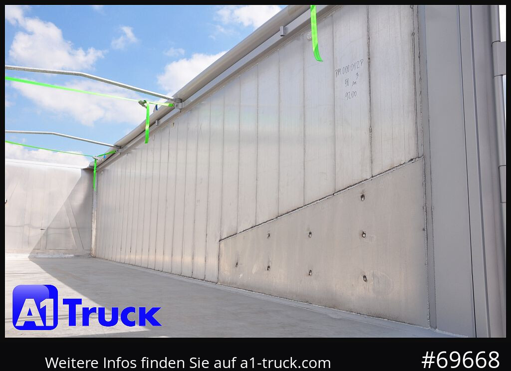 REISCH RHKS, Alu-Kippmulde 50m³, NEU Kombitüren, Alufelgen, Liftachse, - Semi-remorque benne: photos 3 REISCH RHKS, Alu-Kippmulde 50m³, NEU Kombitüren, Alufelgen, Liftachse, - Semi-remorque benne: photos 3