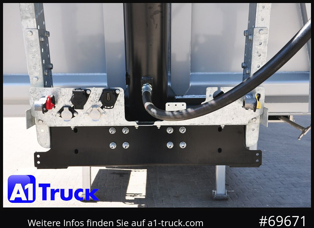 REISCH RHKS, Alu-Kippmulde 52m³, Kombitüren, Alufelgen, Liftachse, - Semi-remorque benne: photos 4 REISCH RHKS, Alu-Kippmulde 52m³, Kombitüren, Alufelgen, Liftachse, - Semi-remorque benne: photos 4