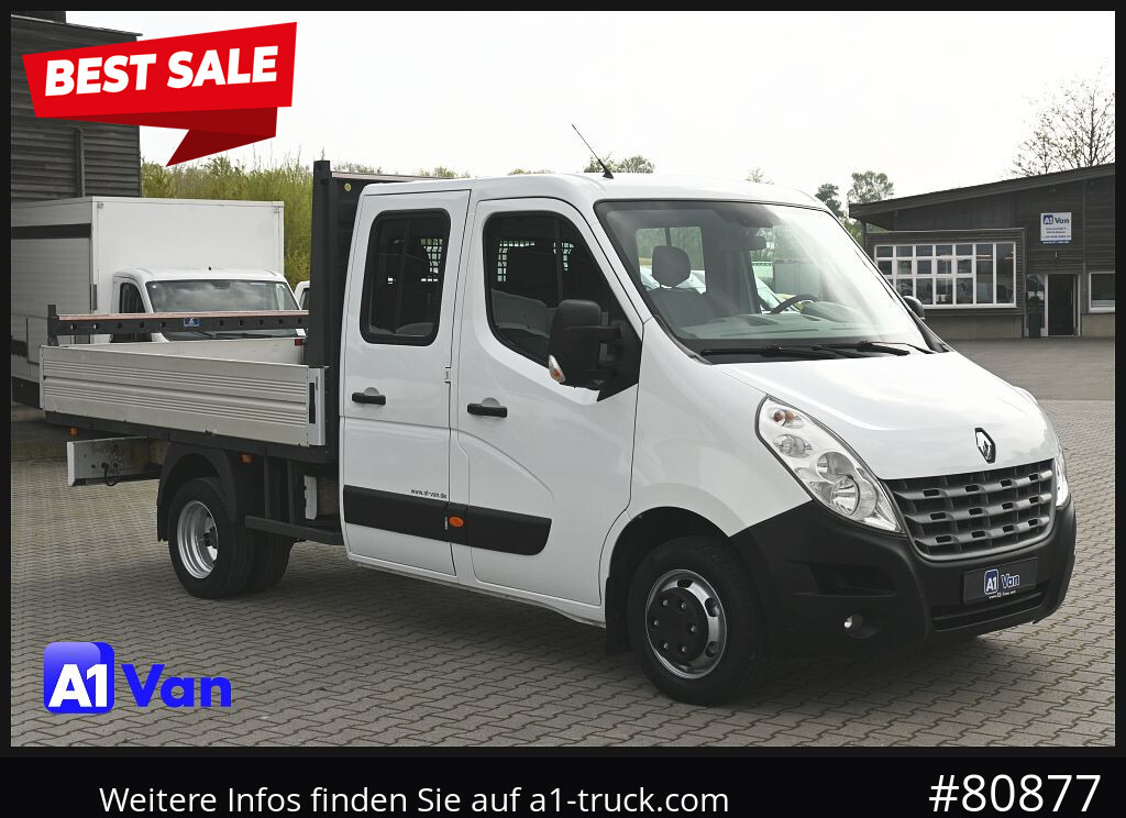 RENAULT Master Pritsche Doka, AHK 3,5Tonnen , Klima, Luftfederung - Fourgon plateau, Utilitaire double cabine: photos 1 RENAULT Master Pritsche Doka, AHK 3,5Tonnen , Klima, Luftfederung - Fourgon plateau, Utilitaire double cabine: photos 1