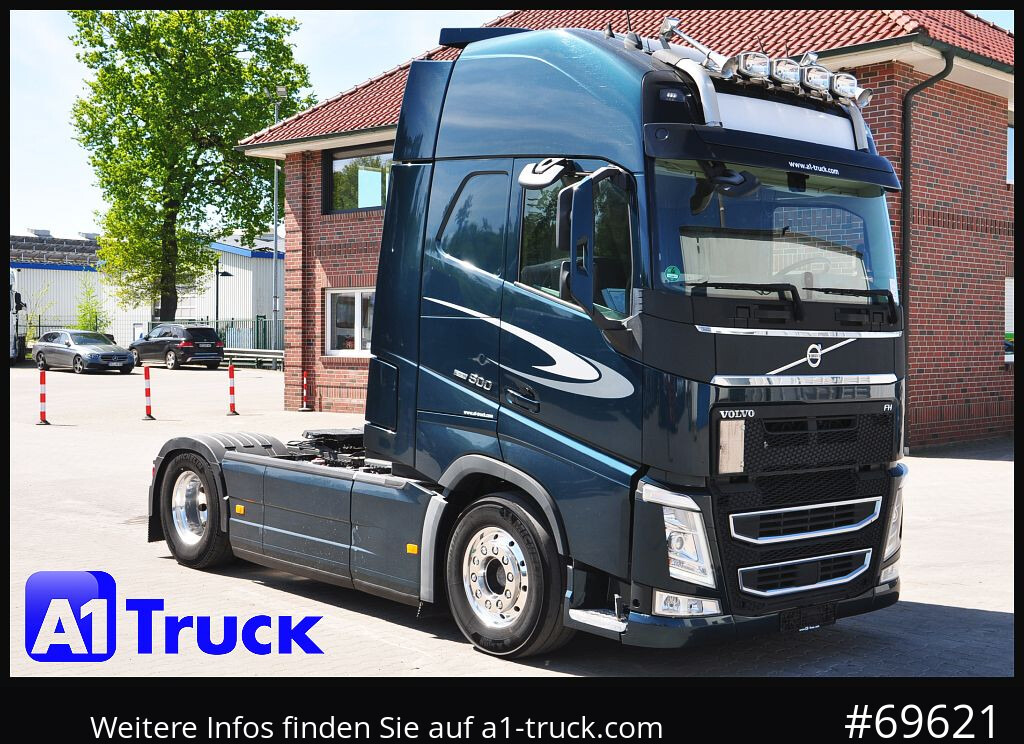 VOLVO FH 500 XL, 2 K-Hydraulik, VOLL Exclusive - Tracteur routier: photos 1 VOLVO FH 500 XL, 2 K-Hydraulik, VOLL Exclusive - Tracteur routier: photos 1