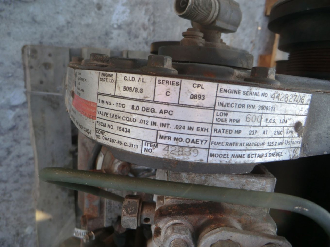 CUMMINS 6CTA8.3 LONG BLOCK REVISIONATO (ENGINE NO. 42839) - Moteur pour Engins de chantier: photos 5 CUMMINS 6CTA8.3 LONG BLOCK REVISIONATO (ENGINE NO. 42839) - Moteur pour Engins de chantier: photos 5