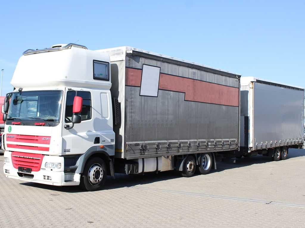 DAF CF 85.460,SECONDARY AIR CONDITION+FLIEGL TPS 100 DAF CF 85.460,6X2,SECONDARY AIR CONDITIONING+FLIEGL - Camion à rideaux coulissants: photos 1 DAF CF 85.460,SECONDARY AIR CONDITION+FLIEGL TPS 100 DAF CF 85.460,6X2,SECONDARY AIR CONDITIONING+FLIEGL - Camion à rideaux coulissants: photos 1