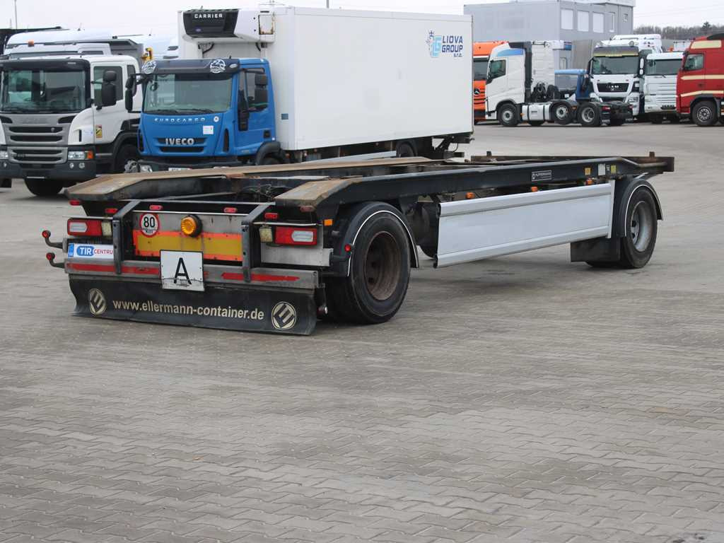 Hüffermann HAR 18.70, SAF AXLES, TIRES 80% - Remorque ampliroll/ Multibenne: photos 4 Hüffermann HAR 18.70, SAF AXLES, TIRES 80% - Remorque ampliroll/ Multibenne: photos 4