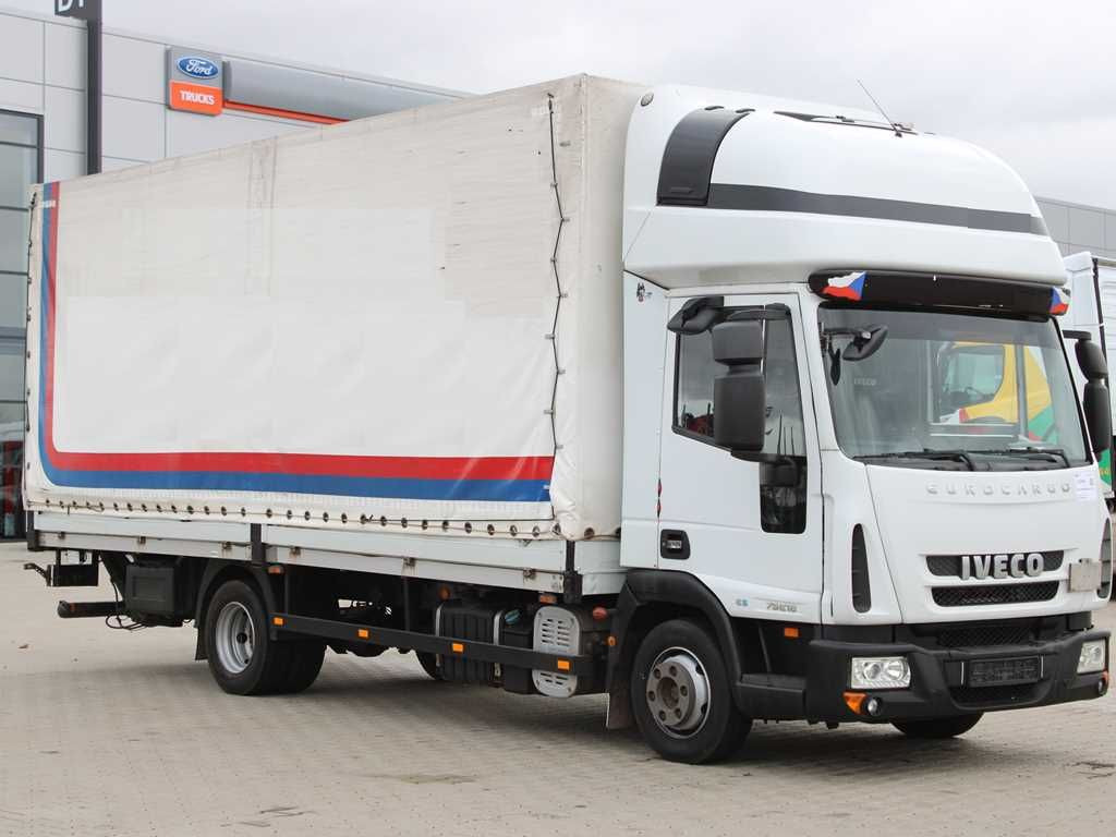 Iveco EUROCARGO 75E18, TAIL LIFT, SLEEPING CABIN - Véhicule utilitaire plateau baché: photos 2 Iveco EUROCARGO 75E18, TAIL LIFT, SLEEPING CABIN - Véhicule utilitaire plateau baché: photos 2