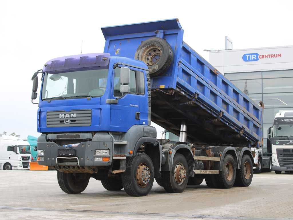 MAN TGA 41.480, 8X6, THREE-SIDED, EURO 3, RETARDER - Camion benne: photos 1 MAN TGA 41.480, 8X6, THREE-SIDED, EURO 3, RETARDER - Camion benne: photos 1
