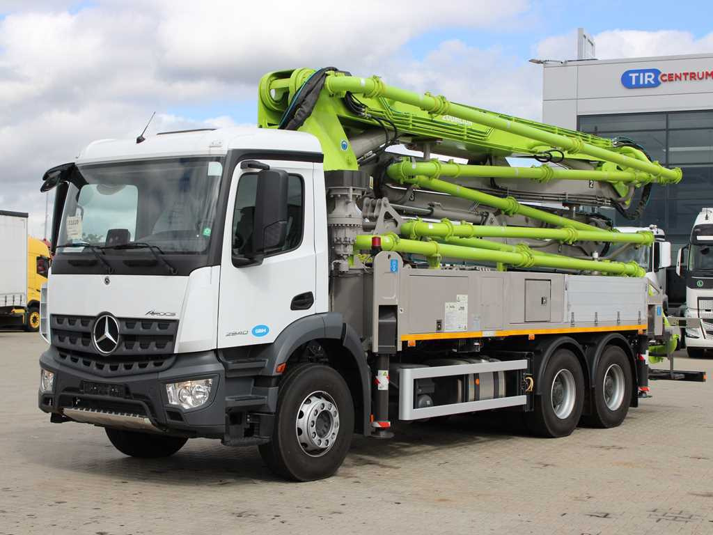 Mercedes-Benz ACTROS 2840, 6X4, Car pump ZOOMLION ZL36X-5Z - Camion pompe: photos 1 Mercedes-Benz ACTROS 2840, 6X4, Car pump ZOOMLION ZL36X-5Z - Camion pompe: photos 1