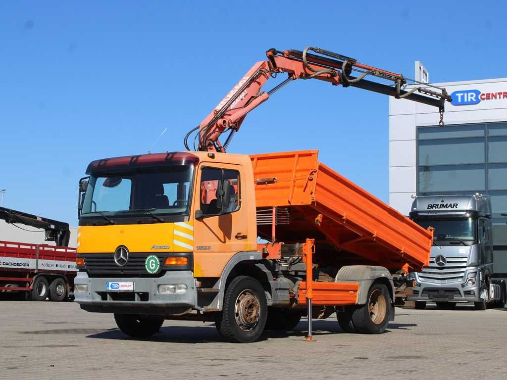 Mercedes-Benz Actros 1523, CRANE ATLAS 60.1, THREESSIDED - Camion benne, Camion grue: photos 1 Mercedes-Benz Actros 1523, CRANE ATLAS 60.1, THREESSIDED - Camion benne, Camion grue: photos 1