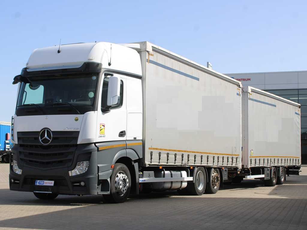 Mercedes-Benz Actros 2542, 6X2, EURO 6, AIR SUSPENSION + PANAV TV018H - Camion à rideaux coulissants: photos 1 Mercedes-Benz Actros 2542, 6X2, EURO 6, AIR SUSPENSION + PANAV TV018H - Camion à rideaux coulissants: photos 1