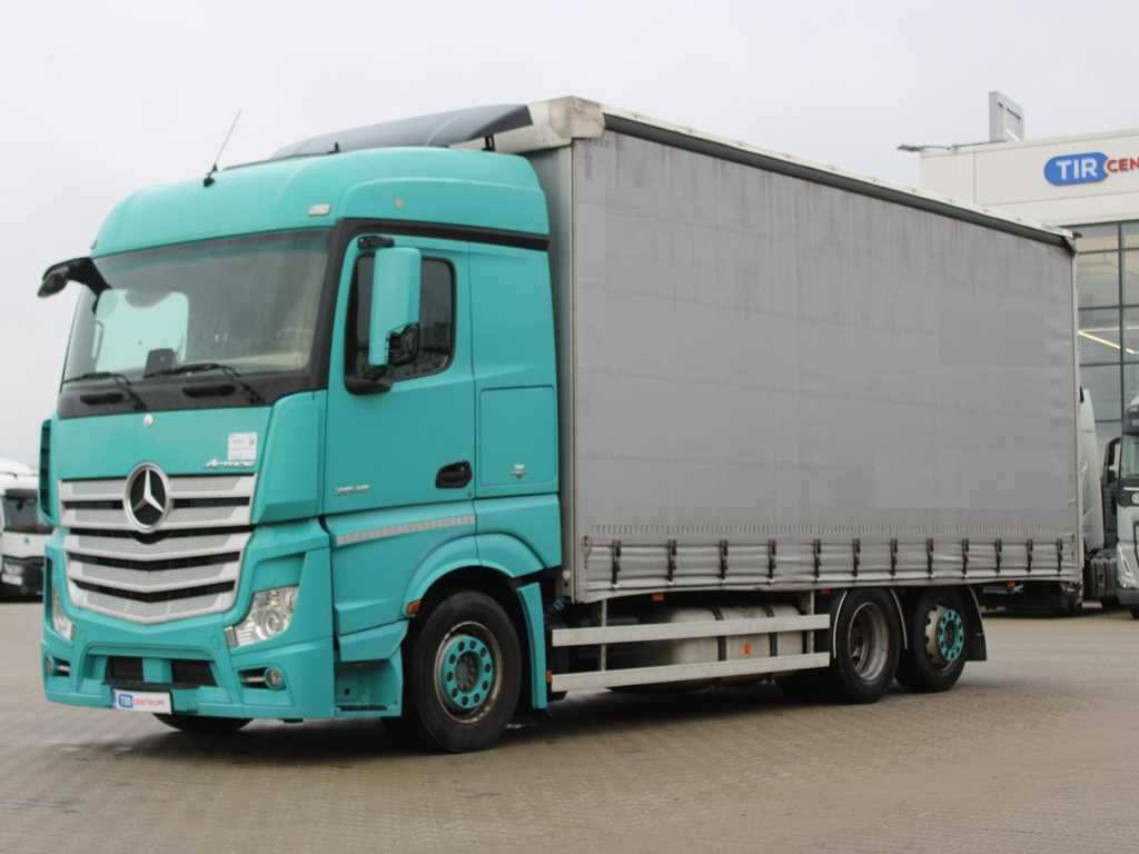 Mercedes-Benz Actros 2545, 6X2, EURO 6, AIR SUSPENSIONS - Camion à rideaux coulissants: photos 1 Mercedes-Benz Actros 2545, 6X2, EURO 6, AIR SUSPENSIONS - Camion à rideaux coulissants: photos 1