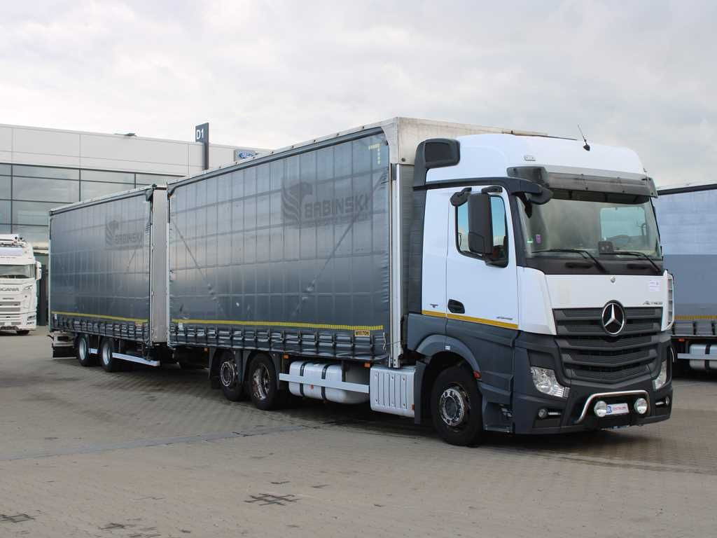 Mercedes-Benz Actros 2545, TRANZIT SET, LIFTING AXLE, EURO 6 - Camion à rideaux coulissants: photos 2 Mercedes-Benz Actros 2545, TRANZIT SET, LIFTING AXLE, EURO 6 - Camion à rideaux coulissants: photos 2