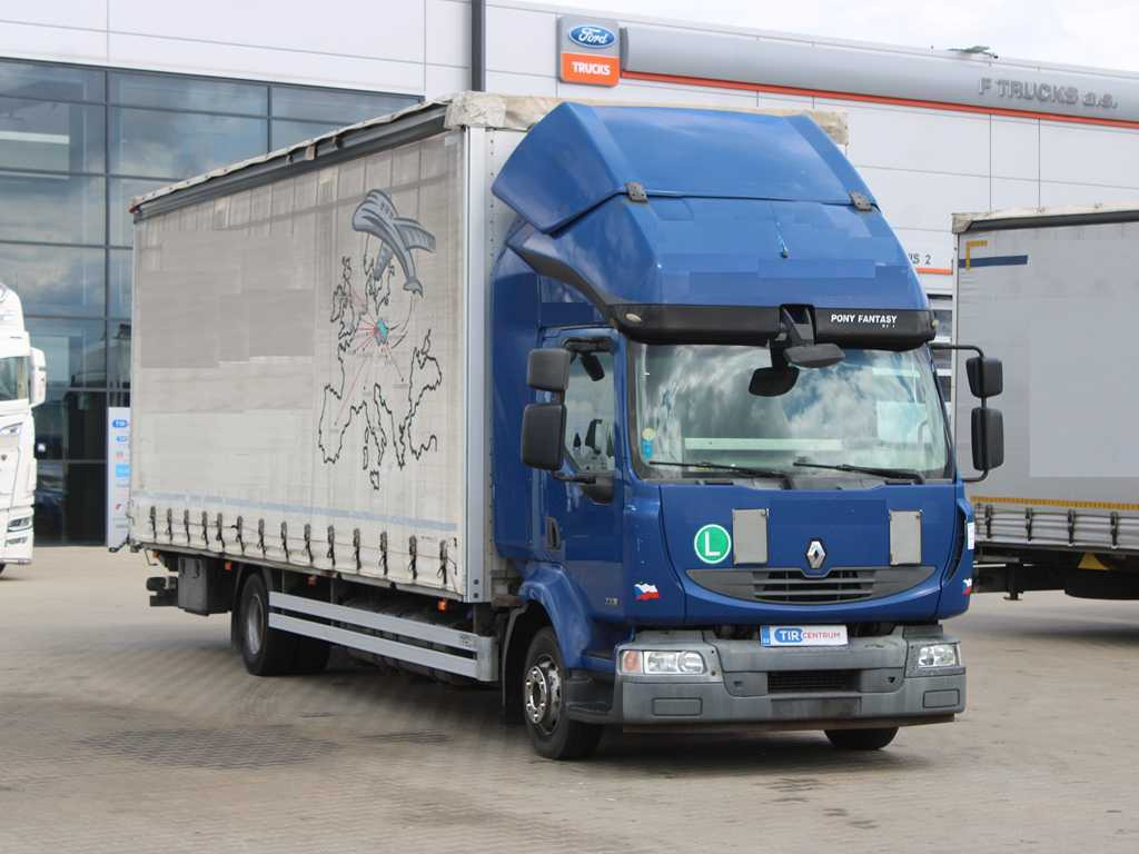 Renault MIDLUM 220.12, EURO 5, SLEEPING BODY, HYDRAULIC FRONT - Camion à rideaux coulissants: photos 3 Renault MIDLUM 220.12, EURO 5, SLEEPING BODY, HYDRAULIC FRONT - Camion à rideaux coulissants: photos 3