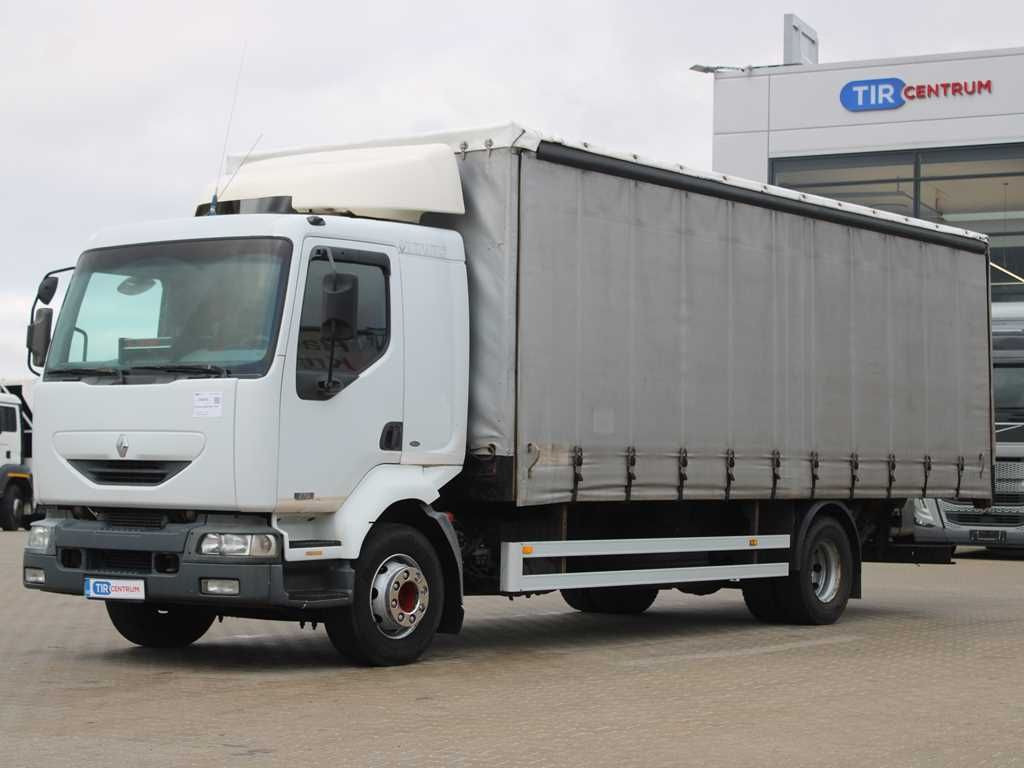 Renault MIDLUM 270, EURO 3, PNEU 80% - Camion à rideaux coulissants: photos 1 Renault MIDLUM 270, EURO 3, PNEU 80% - Camion à rideaux coulissants: photos 1