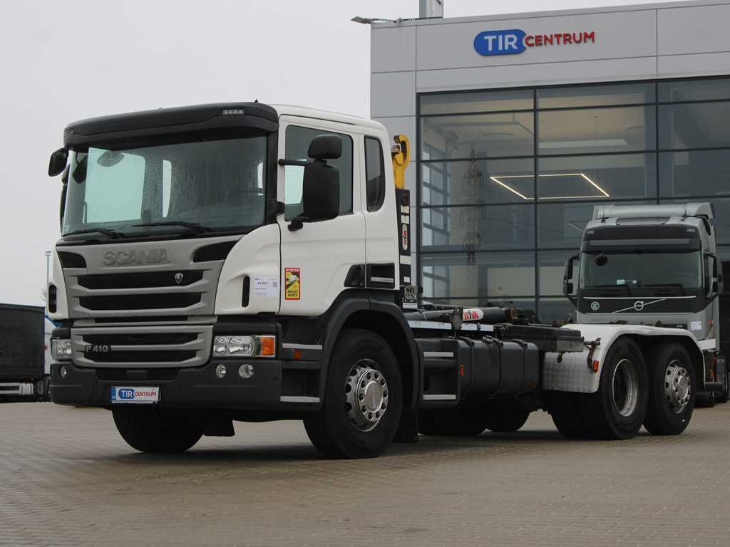 Scania P410, EURO 6, 6X2, CONTAINER HOOK CARRIER, LIFTING AXLE - Camion ampliroll: photos 1 Scania P410, EURO 6, 6X2, CONTAINER HOOK CARRIER, LIFTING AXLE - Camion ampliroll: photos 1