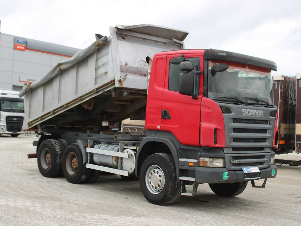 Scania R 420 CB 6X4 , THREE SIDED, EURO 4, RETARDER, 13m³ - Camion benne: photos 3 Scania R 420 CB 6X4 , THREE SIDED, EURO 4, RETARDER, 13m³ - Camion benne: photos 3