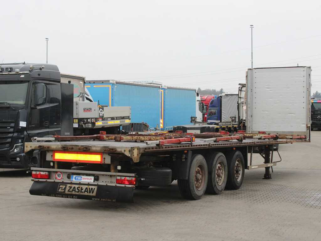 ZASŁAW D-651A, LIFTING AXLE - Semi-remorque plateau: photos 4 ZASŁAW D-651A, LIFTING AXLE - Semi-remorque plateau: photos 4