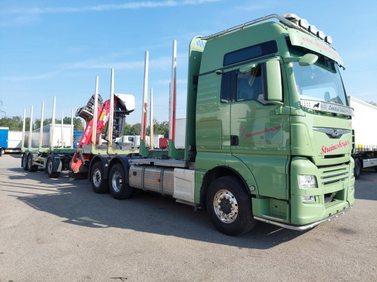 MAN TGX 26.500 6x4x4 Holztransporter, Motor Neu - Camion grumier, Camion grue: photos 2 MAN TGX 26.500 6x4x4 Holztransporter, Motor Neu - Camion grumier, Camion grue: photos 2