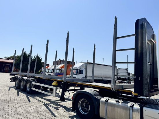 MEGA TIMBER LONG Holzauflieger 6 Rungenpaare - Semi-remorque grumier: photos 1 MEGA TIMBER LONG Holzauflieger 6 Rungenpaare - Semi-remorque grumier: photos 1