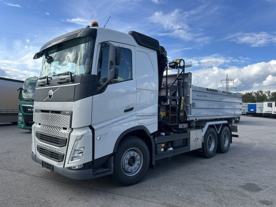 Volvo FH 500 3-Seiten Meiller Kipper mit Palfinger PK22002EH, Retarder, - Camion benne: photos 1 Volvo FH 500 3-Seiten Meiller Kipper mit Palfinger PK22002EH, Retarder, - Camion benne: photos 1