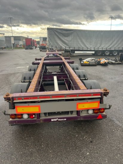 Web Trailer LPRS24 Heckschieber 1x20 ft 2x20 ft 1x40 ft - Semi-remorque porte-conteneur/ Caisse mobile: photos 5 Web Trailer LPRS24 Heckschieber 1x20 ft 2x20 ft 1x40 ft - Semi-remorque porte-conteneur/ Caisse mobile: photos 5