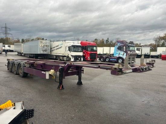 Web Trailer LPRS24 Heckschieber 1x20 ft 2x20 ft 1x40 ft - Semi-remorque porte-conteneur/ Caisse mobile: photos 1 Web Trailer LPRS24 Heckschieber 1x20 ft 2x20 ft 1x40 ft - Semi-remorque porte-conteneur/ Caisse mobile: photos 1