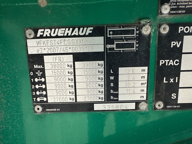 Semi-remorque porte-conteneur/ Caisse mobile Fruehauf Skelet 2 x 20-40 ft: photos 10
