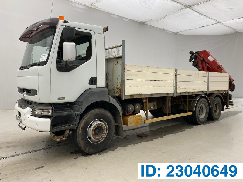 Renault Kerax 420 DCi - 6x4 - Camion plateau, Camion grue: photos 1 Renault Kerax 420 DCi - 6x4 - Camion plateau, Camion grue: photos 1