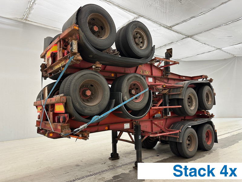Van Hool Stack 4 x skelet 20 ft - Semi-remorque porte-conteneur/ Caisse mobile: photos 1 Van Hool Stack 4 x skelet 20 ft - Semi-remorque porte-conteneur/ Caisse mobile: photos 1