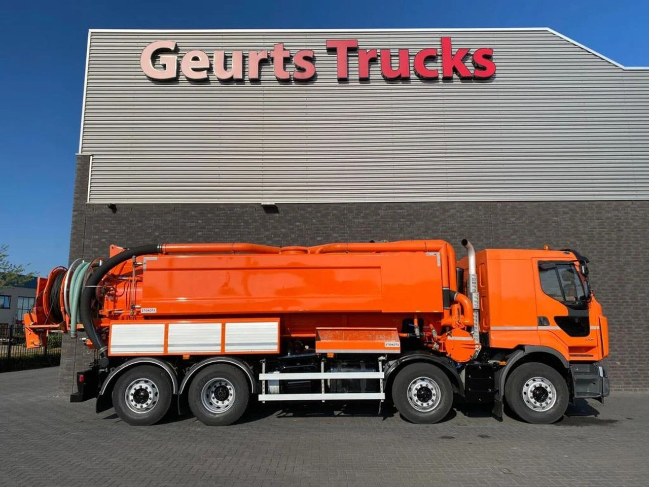 Renault Lander 430 8X2 STOKOTA VACUUM/HOGEDRUK /COMBI/KO - Camion hydrocureur: photos 4 Renault Lander 430 8X2 STOKOTA VACUUM/HOGEDRUK /COMBI/KO - Camion hydrocureur: photos 4