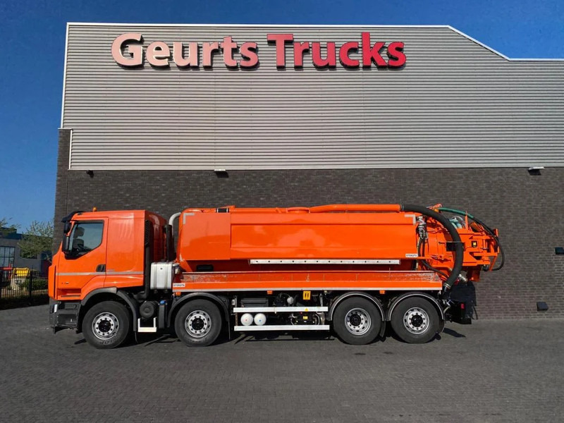 Renault Lander 430 8X2 STOKOTA VACUUM/HOGEDRUK /COMBI/KOLKENZUIGER - Camion hydrocureur: photos 1 Renault Lander 430 8X2 STOKOTA VACUUM/HOGEDRUK /COMBI/KOLKENZUIGER - Camion hydrocureur: photos 1