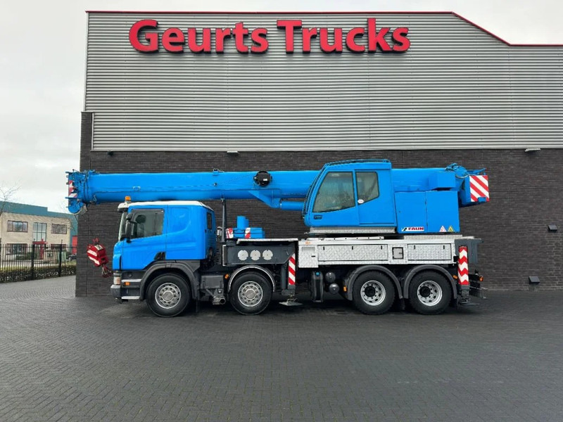 Scania P420 8X4 + FAUN HK 40 + JIB KRAAN/KRAN/CRANE/GRUA - Camion grue: photos 1 Scania P420 8X4 + FAUN HK 40 + JIB KRAAN/KRAN/CRANE/GRUA - Camion grue: photos 1