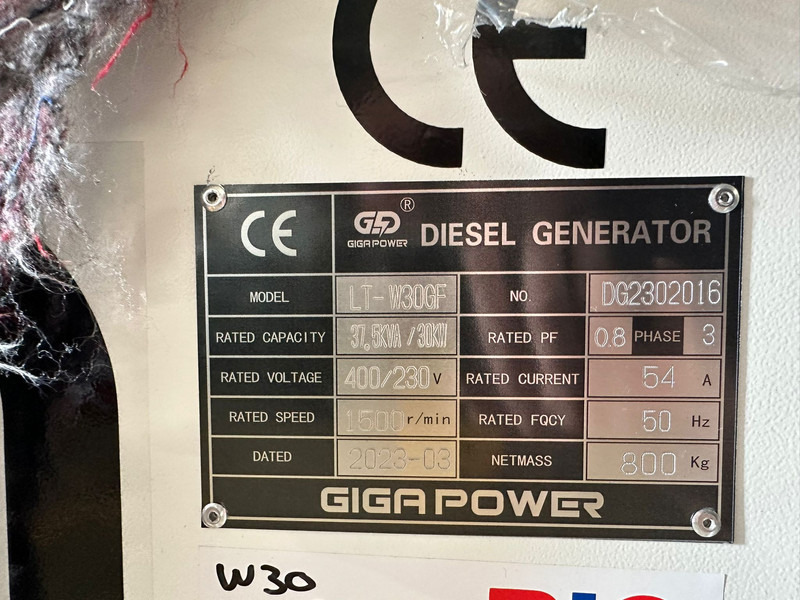 Groupe électrogène Giga power 37.5KVA Closed Set LT-W30GF: photos 14