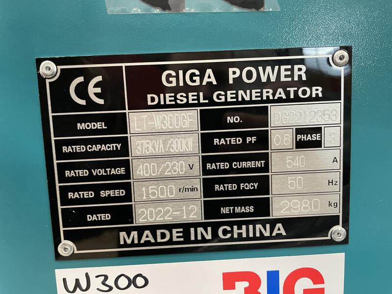 Groupe électrogène Giga power 375 kVA LT-W300GF silent generator set: photos 11