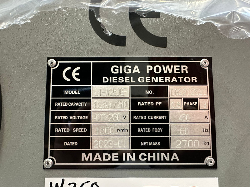 Groupe électrogène neuf Giga power Giga power 312.5 kVa silent generator set - LT-W250GF: photos 12