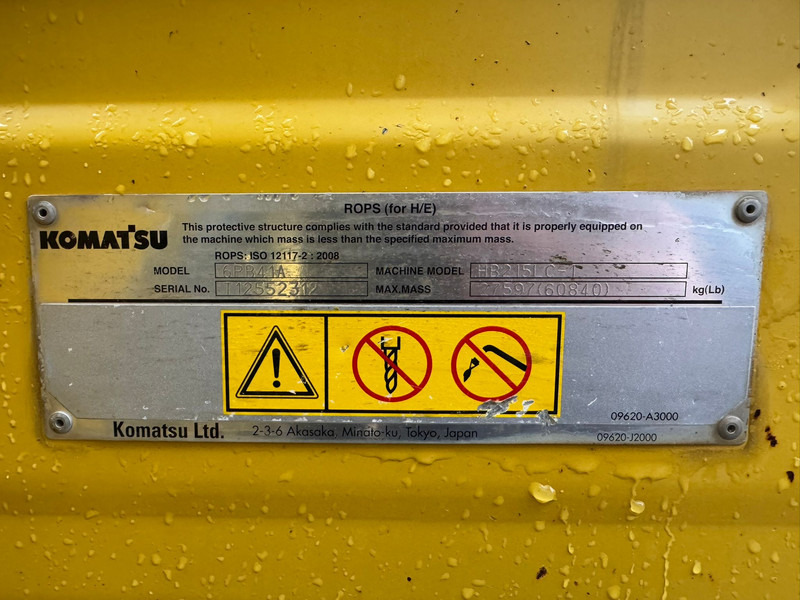 Pelle sur chenille Komatsu HB215LC-1 HB: photos 19 Pelle sur chenille Komatsu HB215LC-1 HB: photos 19
