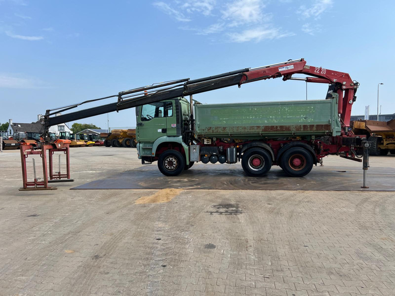 MAN TGA 26.480 tipper + HMF crane - Camion benne, Camion grue: photos 1 MAN TGA 26.480 tipper + HMF crane - Camion benne, Camion grue: photos 1